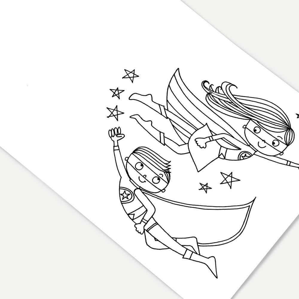 Super Hero Colouring Book