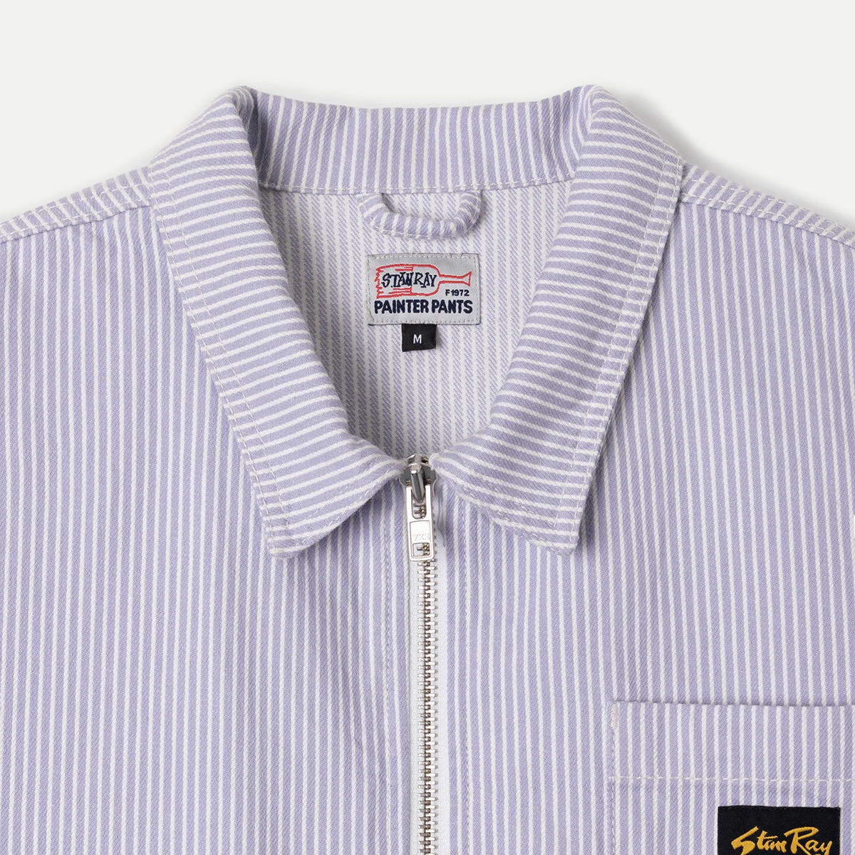 Cosmic Purple Hickory Zip Shirt