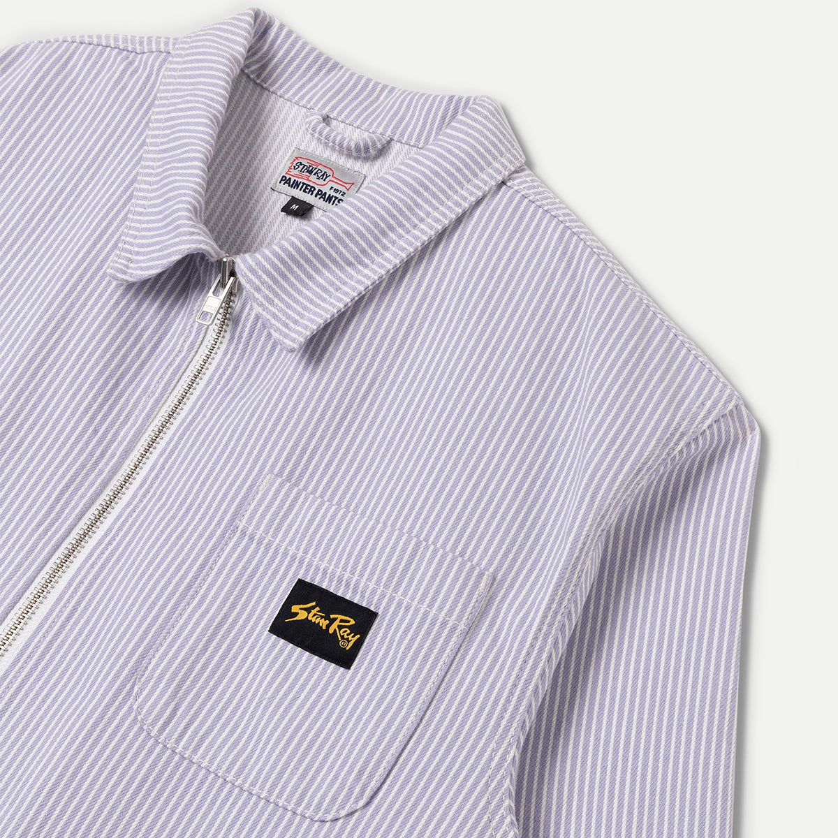 Cosmic Purple Hickory Zip Shirt