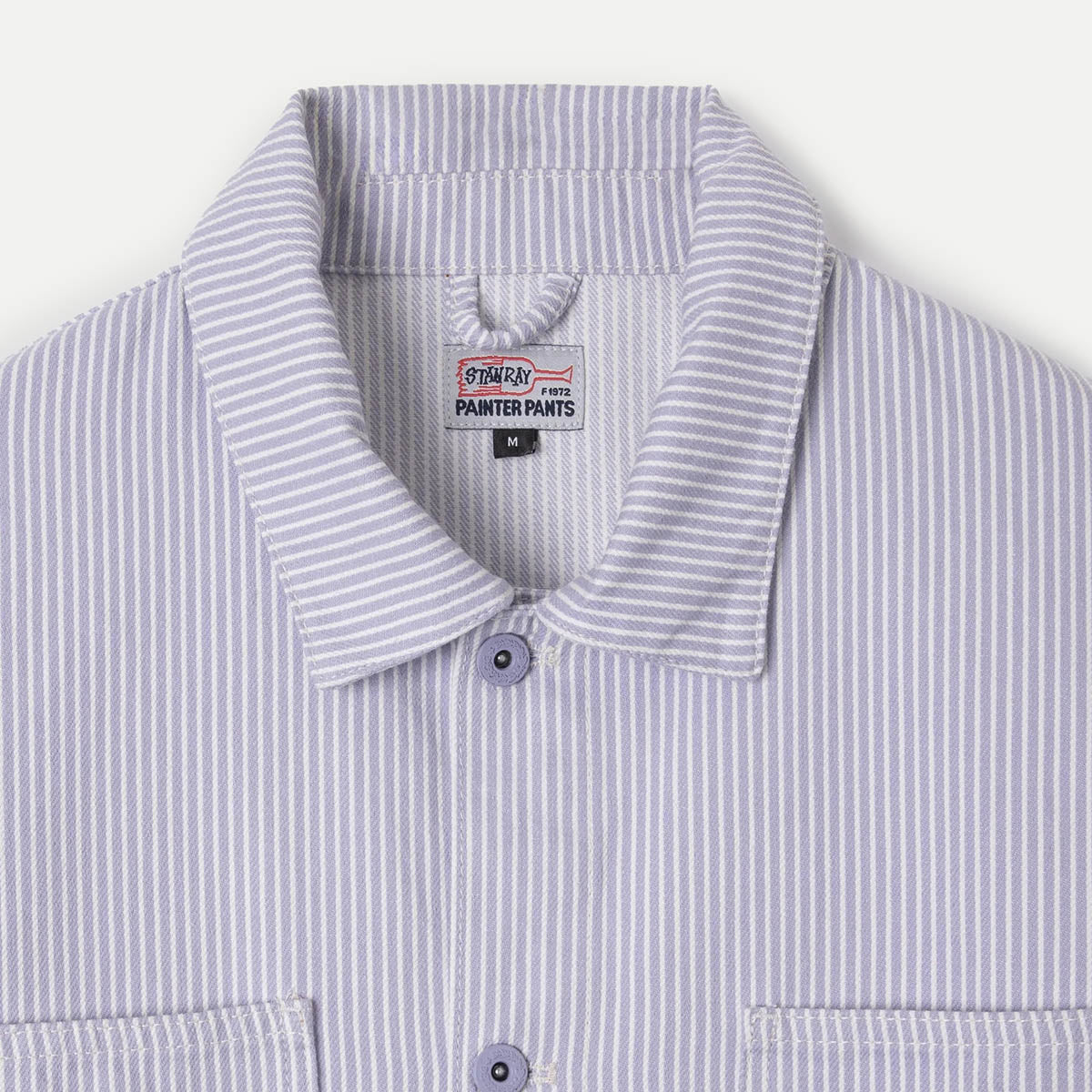 Cosmic Purple Hickory Zip Shirt