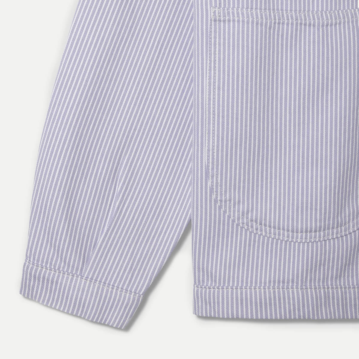 Cosmic Purple Hickory Zip Shirt