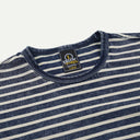 Indigo Vintage Faded Stripe Half Tee
