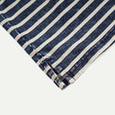 Indigo Vintage Faded Stripe Half Tee