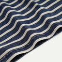 Indigo Vintage Faded Stripe Half Tee