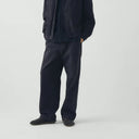 Dark Steel Jude Cotton Canvas Wide Leg Trouser