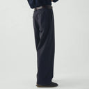 Dark Steel Jude Cotton Canvas Wide Leg Trouser
