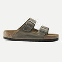 Faded Khaki Oiled Leather Arizona Sandals