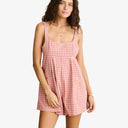 Pink Kirra Check Romper