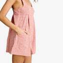 Pink Kirra Check Romper