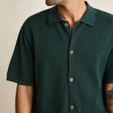 Forest Textured Knit SS Shirt