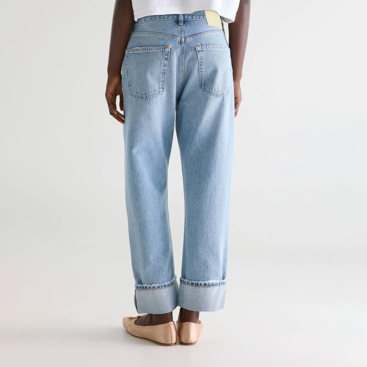 Blue Bleach Denim N.46 Wide Jeans