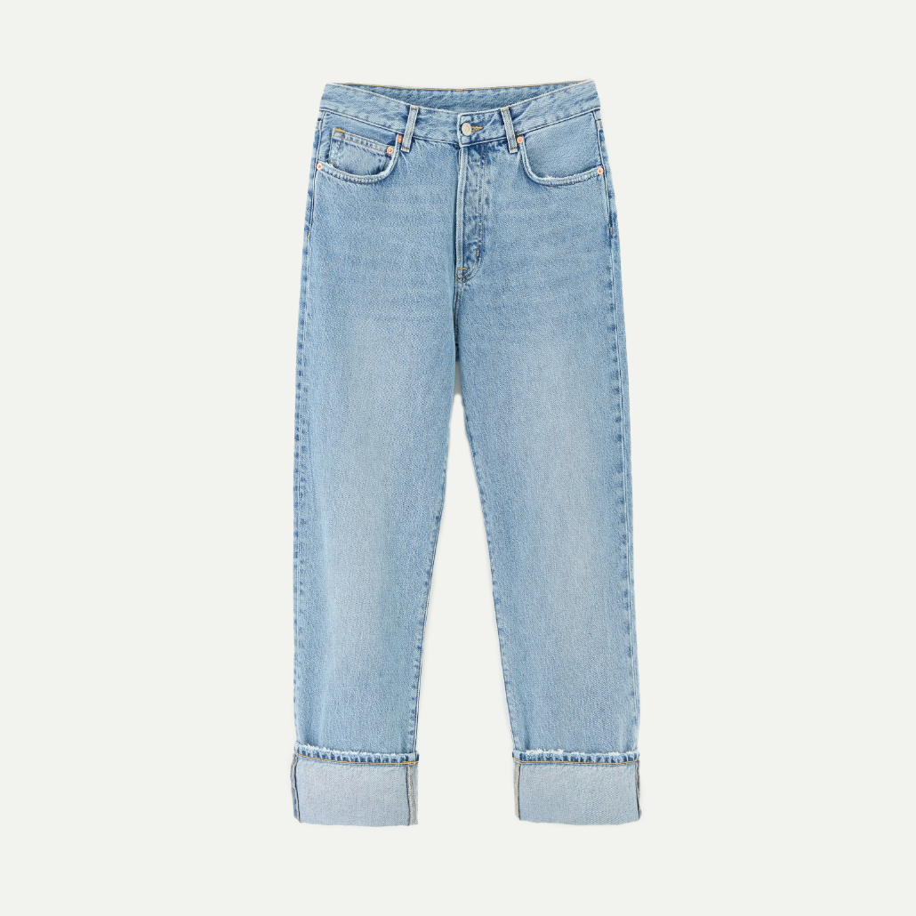 Blue Bleach Denim N.46 Wide Jeans