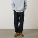 Black Loose Tapered Ridge Pant
