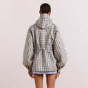 Elderberry Check Liu Raincoat
