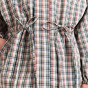 Elderberry Check Liu Raincoat