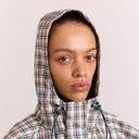Elderberry Check Liu Raincoat