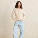 White Marble Essential Knit Top