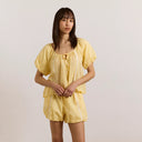 Butter Maura Lace Trim Top