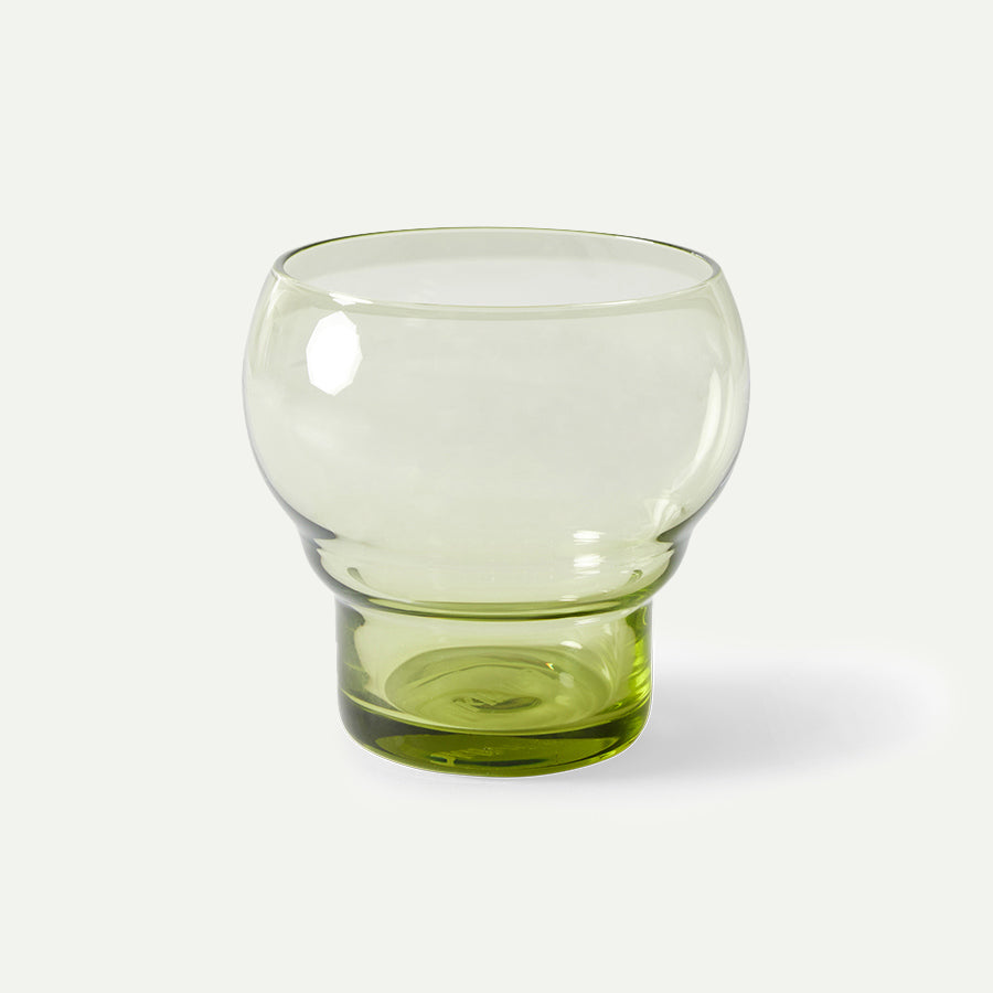 Mint Green 70s Glassware Bulb Glasses