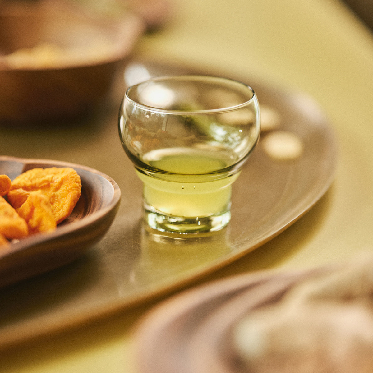 Mint Green 70s Glassware Bulb Glasses