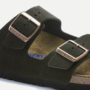 Mocca Suede Leather Arizona Sandals
