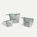 Grey Candy Mono Set of 3 Wash Bag