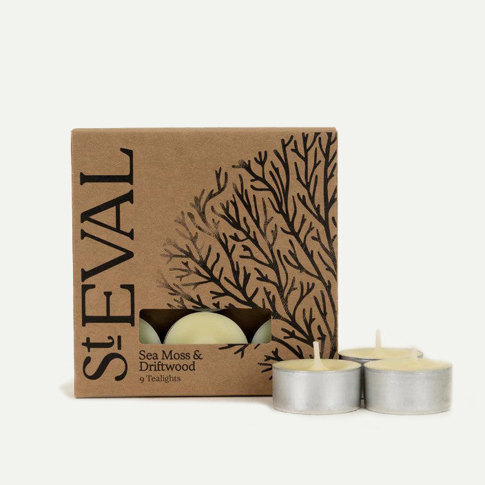 St. Eval Sea Moss & Driftwoord Scented Tealights