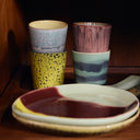 Artistic 70s Ceramics Coffee Mugs (Set of 4)
