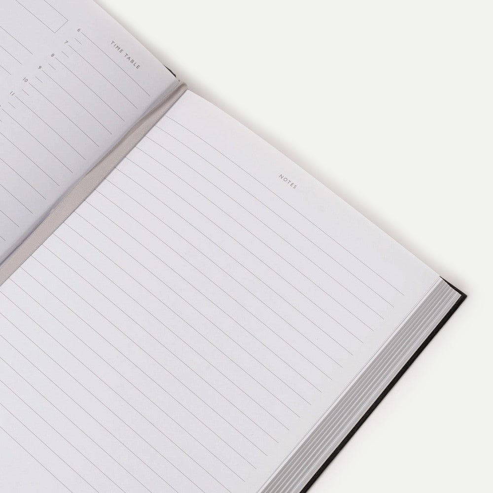 Evelina Blue & Green Stripes Linen Notebook