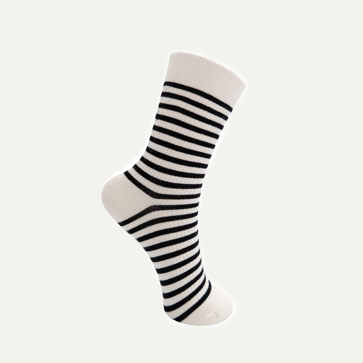 Black Myra Striped Sock