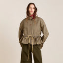 Navy Gingham Myrtle Trench Coat
