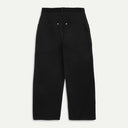 Black Canvas/Corduroy Mix Needle Trouser