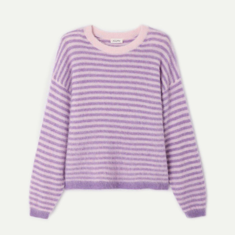 Violet/Rosebud Stripe Nenybay Pullover