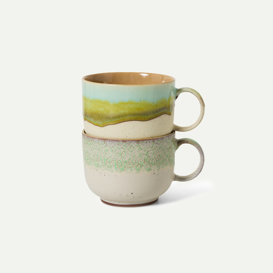 70's Ceramics Neo Tea Cups (Set of 2)