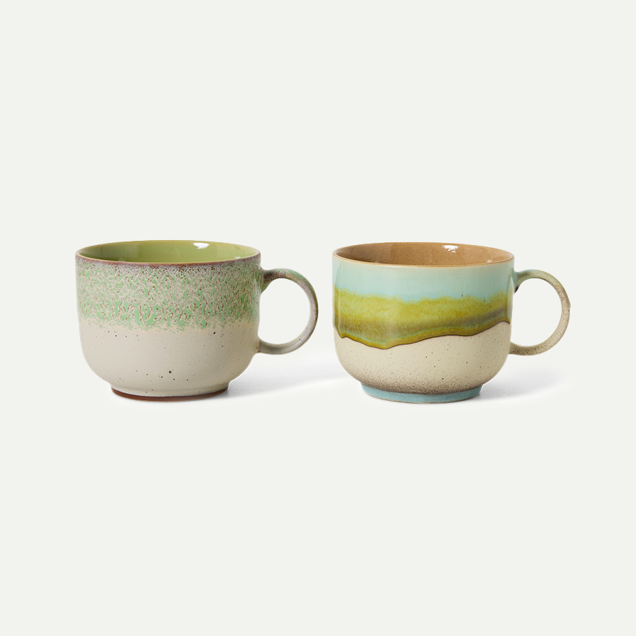 70's Ceramics Neo Tea Cups (Set of 2)