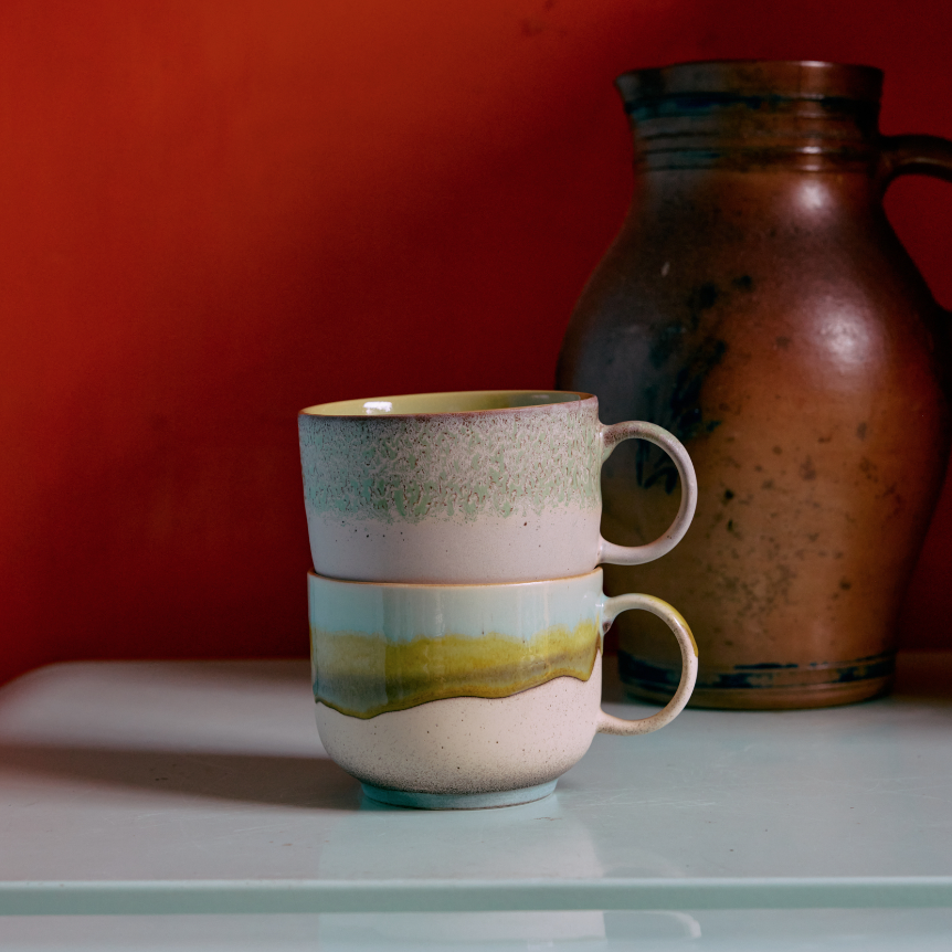 70's Ceramics Neo Tea Cups (Set of 2)