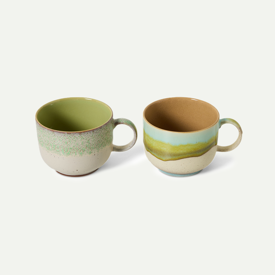 70's Ceramics Neo Tea Cups (Set of 2)