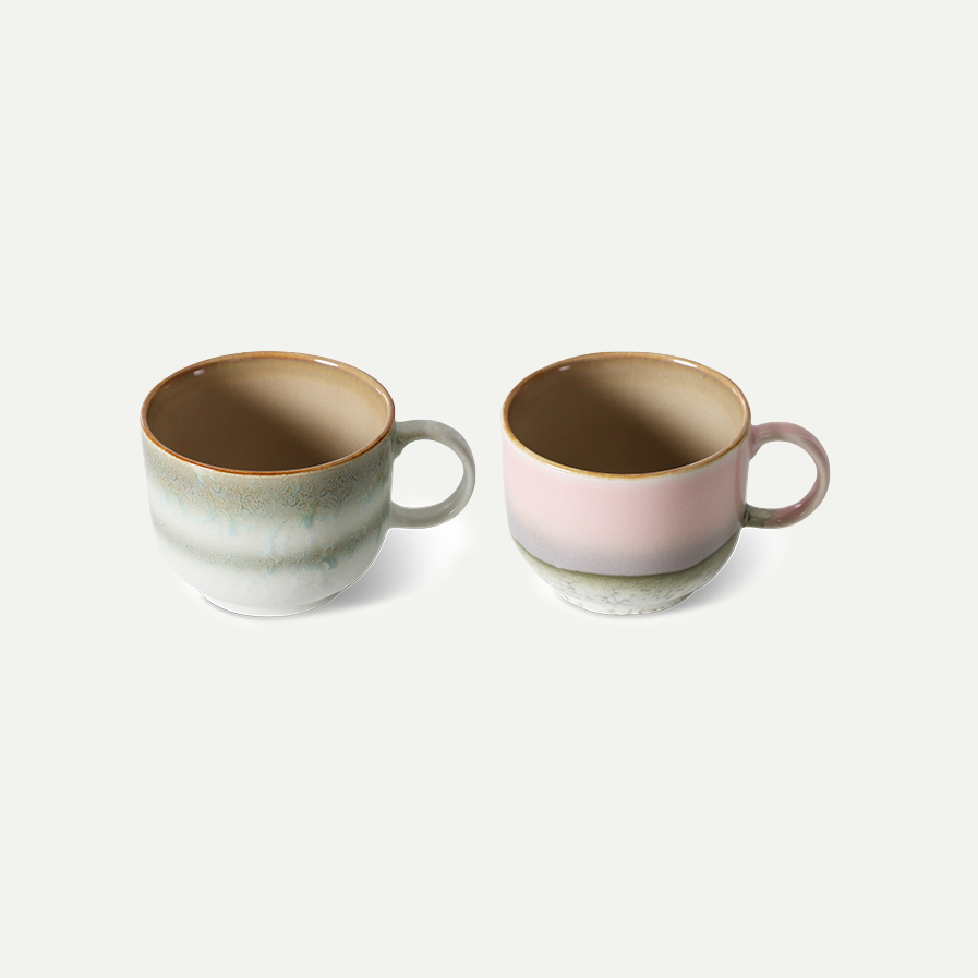 70's Ceramics Nova Tea Cups (Set of 2)