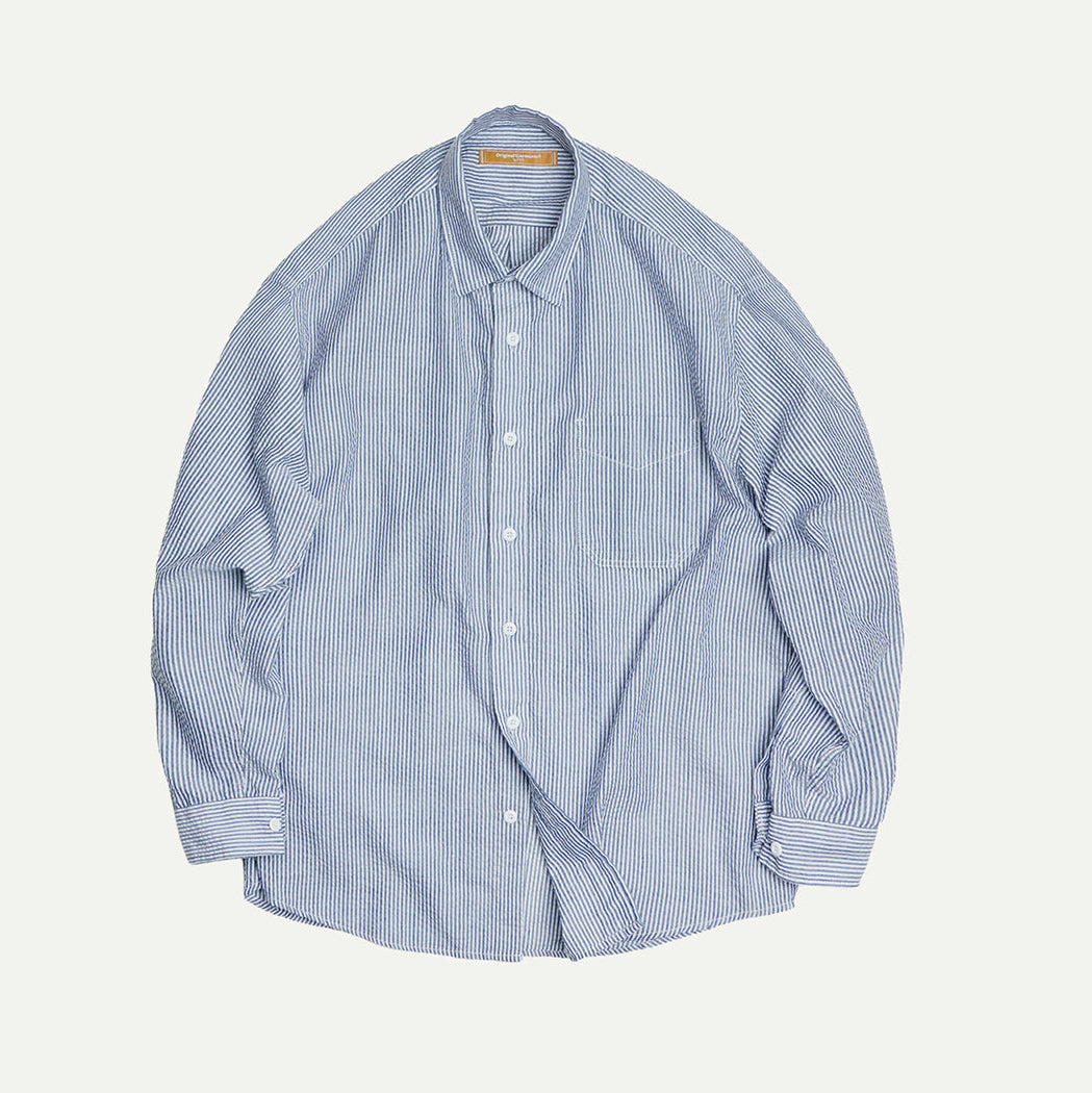Blue OG Stripe Seersucker Shirt