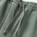 Olive Herringbone Pigment Dye Chef Pants