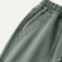 Olive Herringbone Pigment Dye Chef Pants