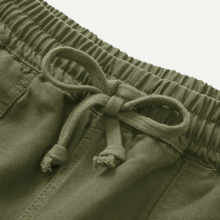 Olive Canvas Chef Pants