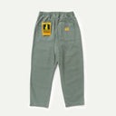 Olive Herringbone Pigment Dye Chef Pants