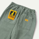Olive Herringbone Pigment Dye Chef Pants