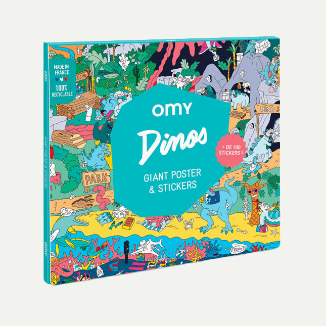 Dinos Giant Poster & Stickers