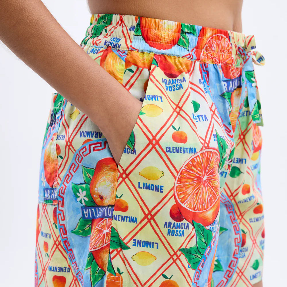 Orange Wrappers Pull On Shorts
