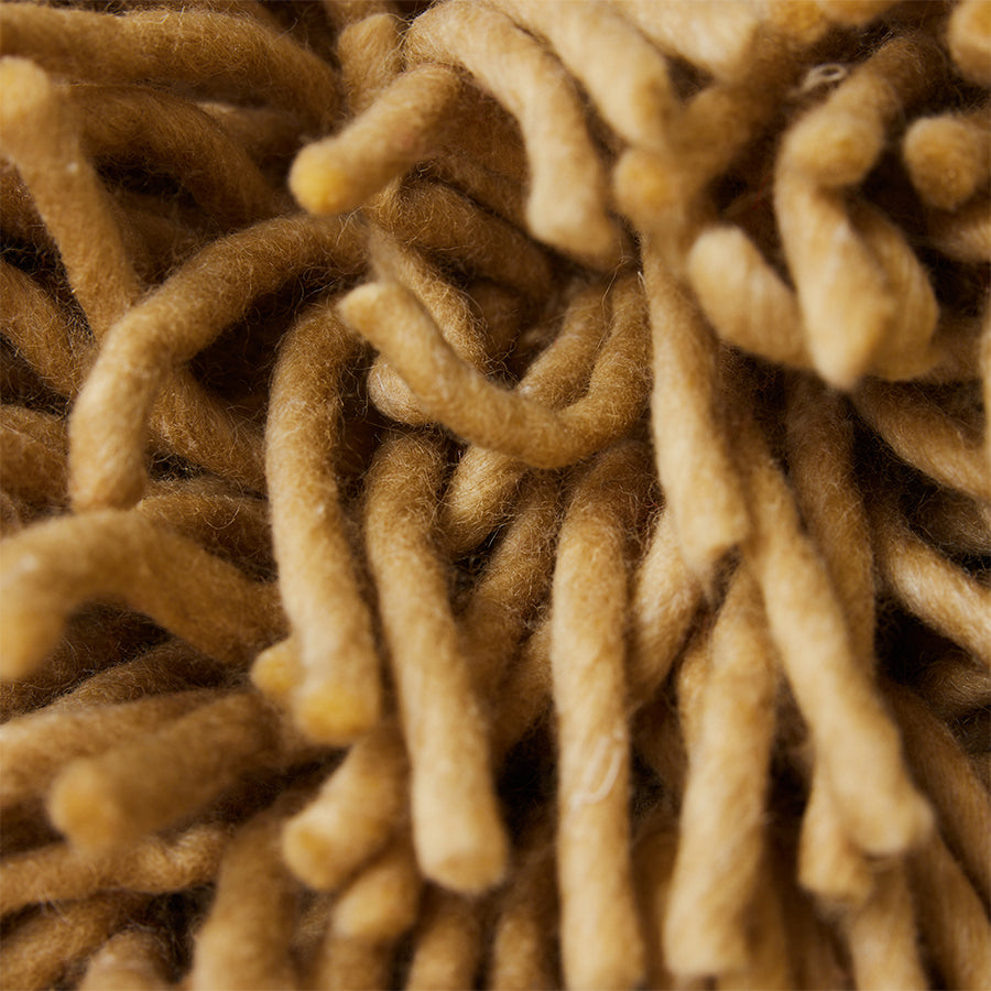 Olive Rugged Woollen Cushion