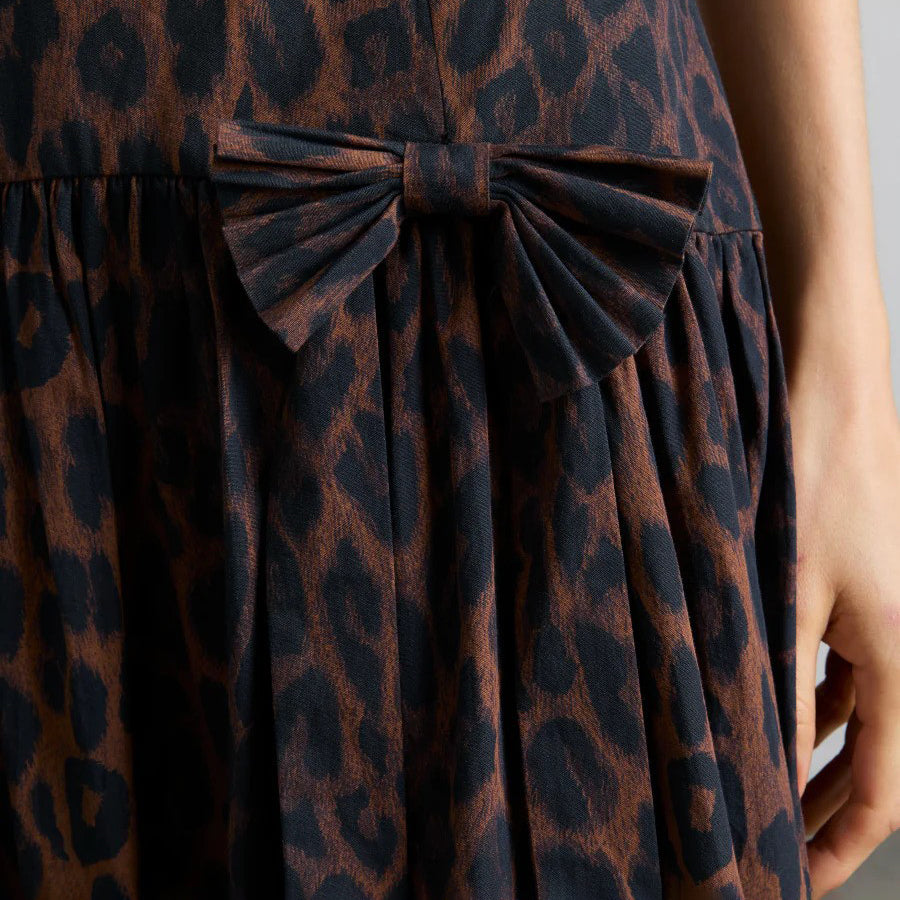 Leopard Persephone Midi Dress
