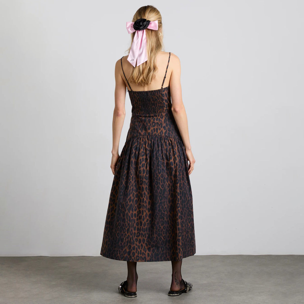 Leopard Persephone Midi Dress