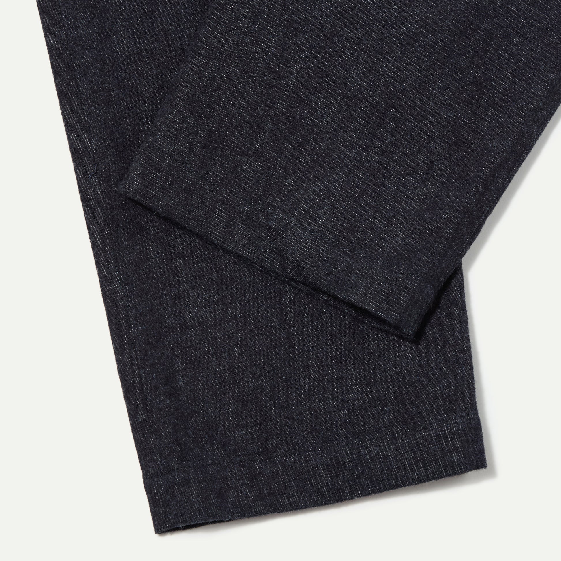 Indigo Brushed Denim Military Chino